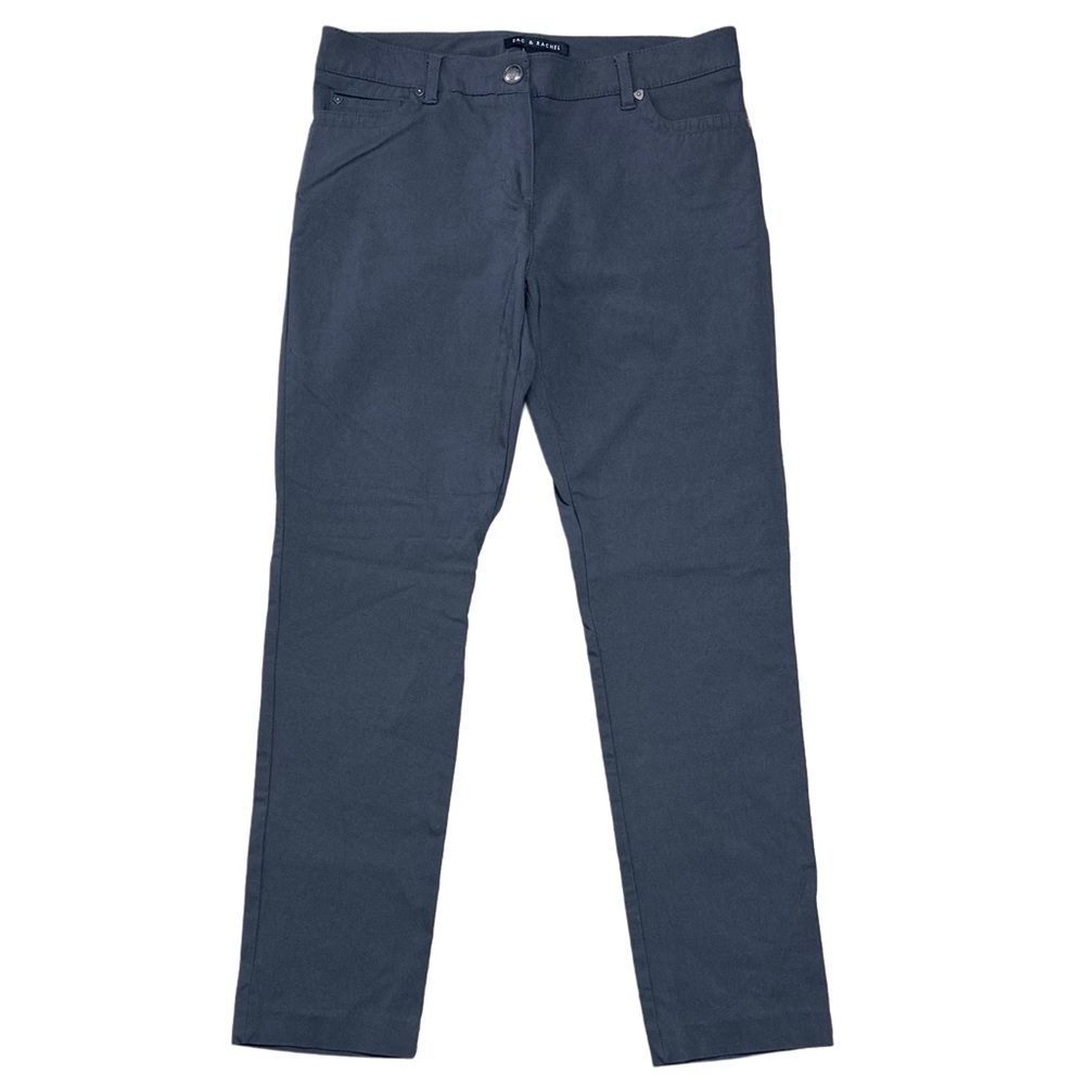 Zac & Rachel Bonded Millennium Straight Leg Stretch Pants Gray Womens 10